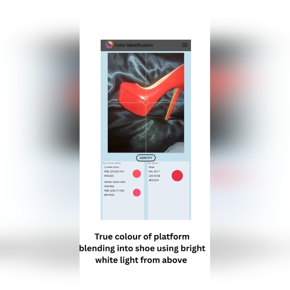 Women's Red Platform Heels - Picture 8 of 8